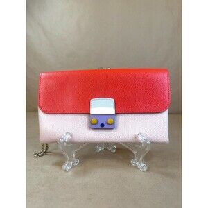 Authentic Pre-Owned Furla Multicolor Leather Metropolis Chain Clutch